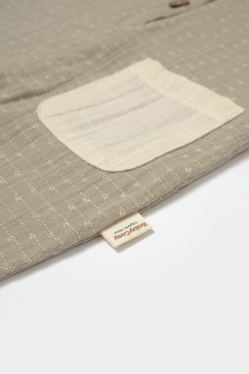 Salopeta cu bretele si buzunar, 100% bumbac - , BabyCosy